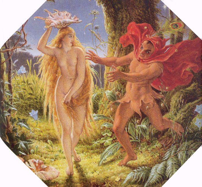 Paton, Sir Joseph Noel Puck and the Fairy oil painting image